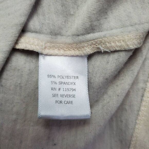 Live and Let Live Women’s XL Beige Boho Embroidered Long Sleeve Top Lace Patch E - Picture 7 of 8